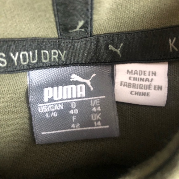 Puma Olive Green Hoodie - Picture 8 of 10